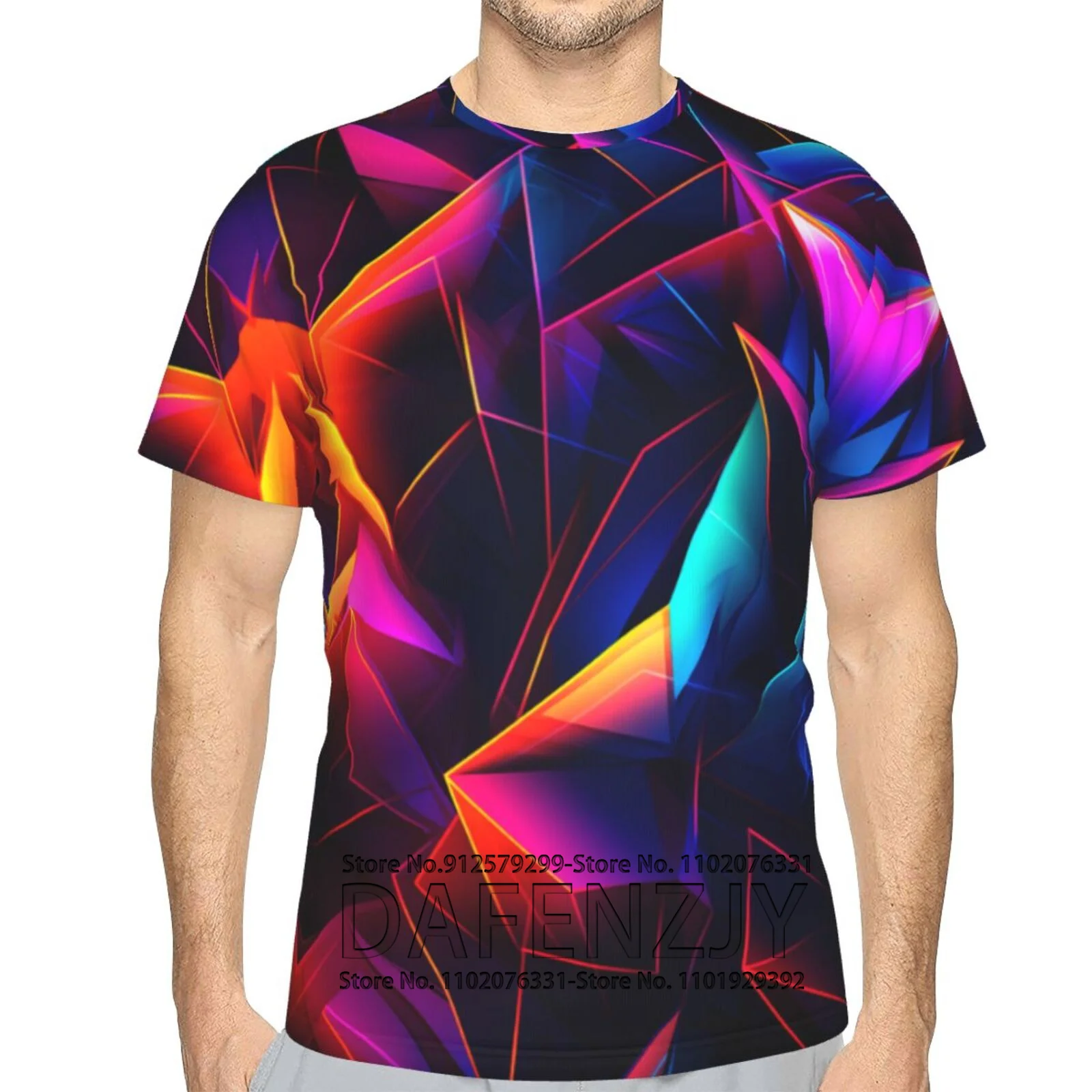 3D T Shirt For Men Women Visual Abstraction Vertigo Funny Short Sleeve Themed Party Carnival Birthday Novelty Tee Top