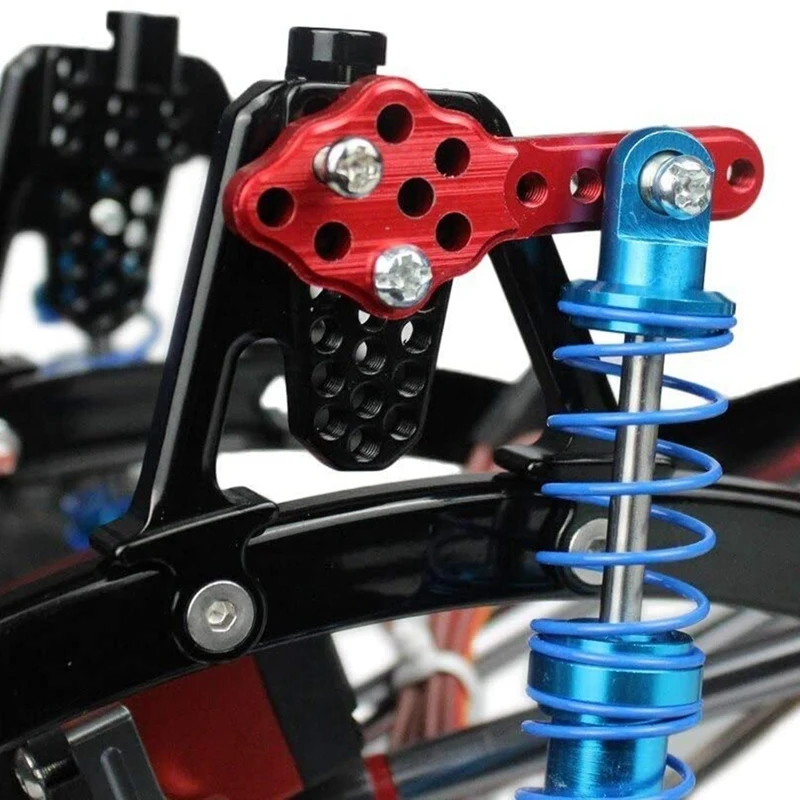 2023 Hot-2Pcs CNC Metal Shock Absorber Mount Adjust Height Angle Stand For Axial SCX10 90046 D90 D110 RC Crawler Car