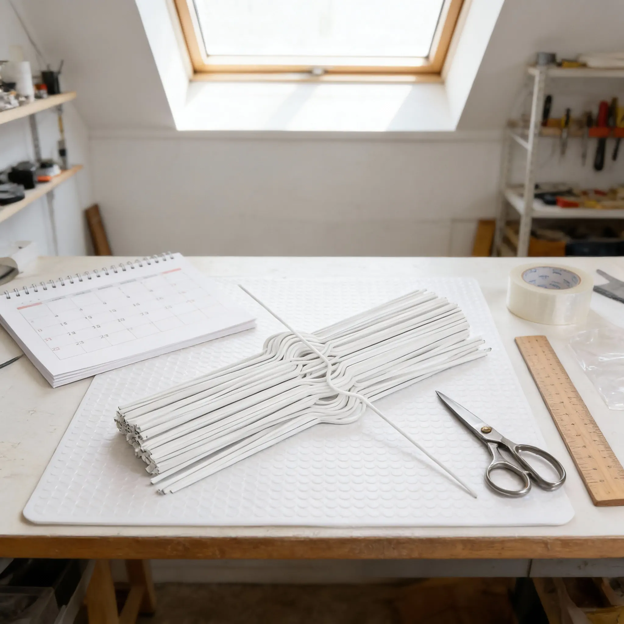 

100Pcs Hanging Calendar Hooks Iron Double Wire Binding Calendar Binder for Calendars Banners Posters Easy Install No Tools