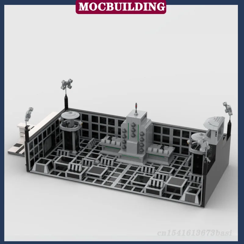 MOC Space Wars Modular Training House รุ่น Building Block Assembly ภายนอก Corridor System Collection Series ของเล่นของขวัญ