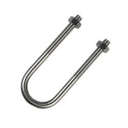 M6 M8 304 Stainless Steel U-shaped Bolt U-shaped Screw U-shaped Pipe Clamp Tube 12-219mm Clamp Fixing Buckle U-Bolts