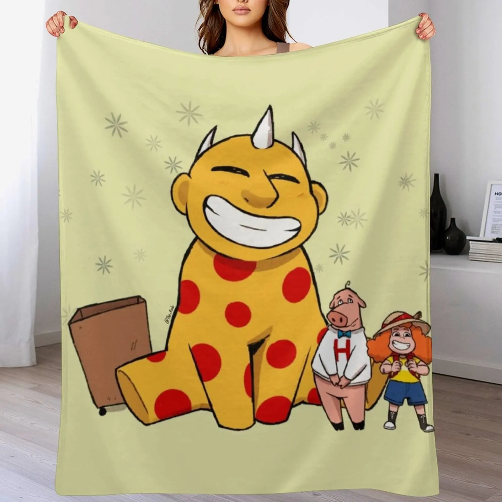 

Maggie and the ferocious Beast! Throw Blanket Sofa Quilt Bed covers Blankets