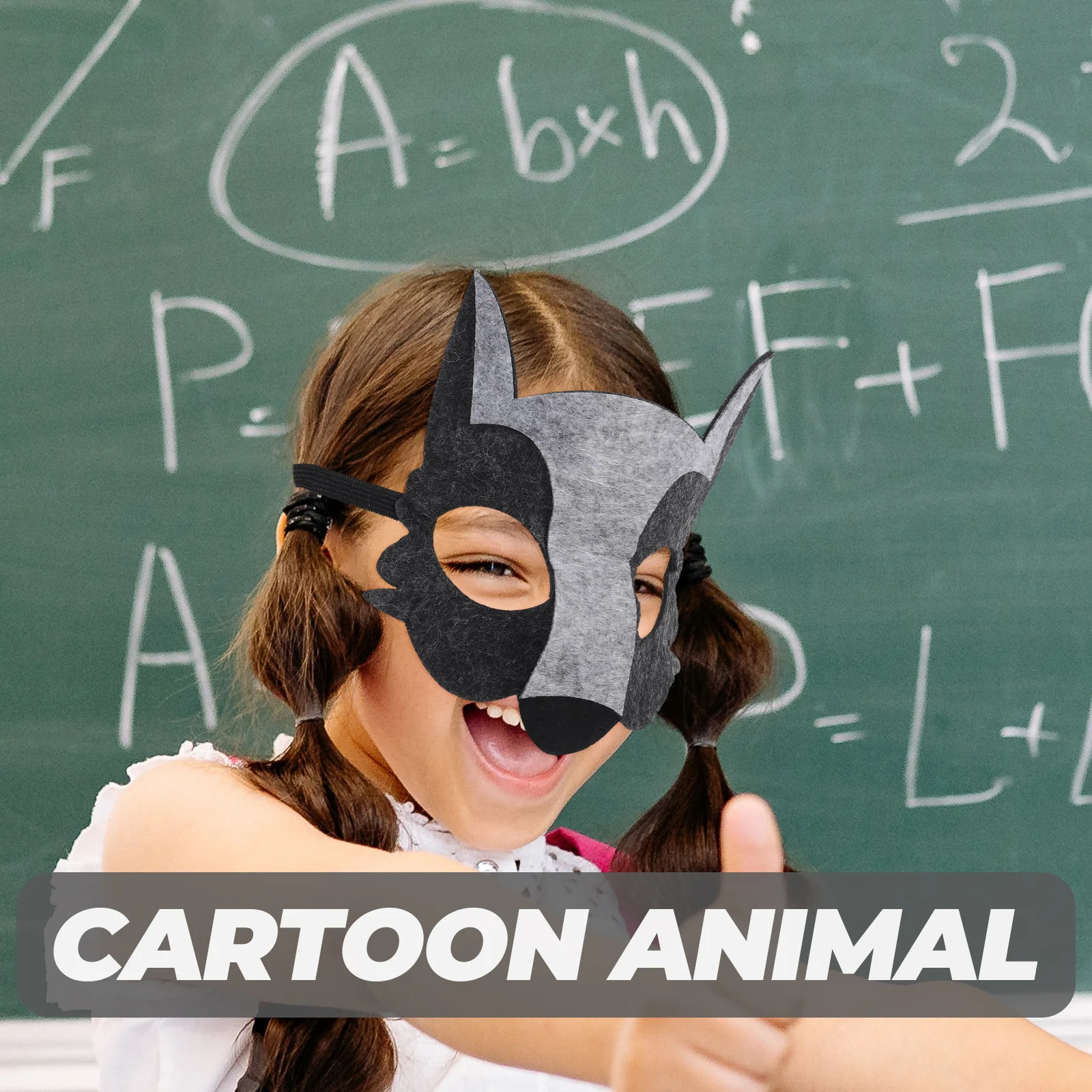 

2 Pcs Animal Mask Parenthood Interactive Cosplay Decorative Party The Dressing up Cartoon Role-play