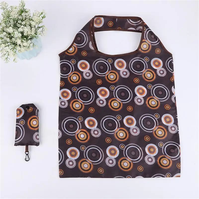 1~4PCS Storage Bag Durable Reusable Storage Bags Feature Foldable Floral Pattern Shopping Bag Recyclable Bag Convenient