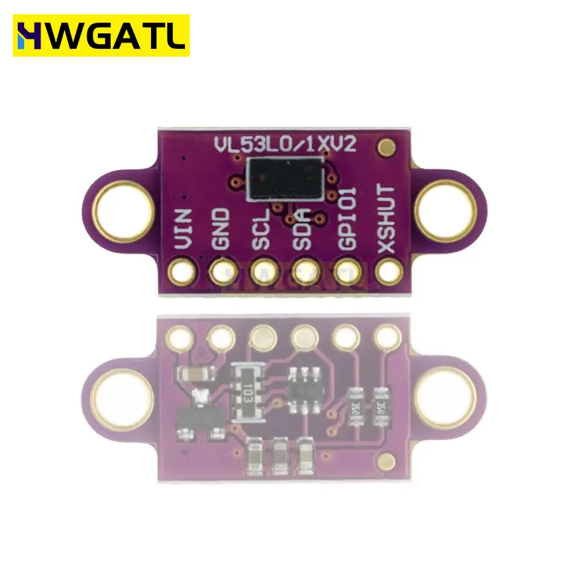 Time-of-Flight (ToF) Laser Ranging Sensor Breakout 940nm GY-VL53L0XV2 Laser Distance Module I2C IIC 25MM*10.7MM