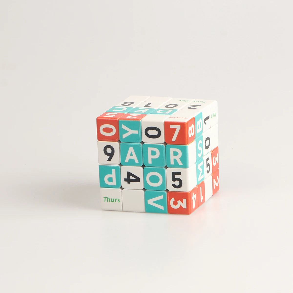 3x3x3 Cube Time Calendar Digital Stress Reduction Puzzle Professional Education Smooth Speed Competition Children\'s Toys Gifts