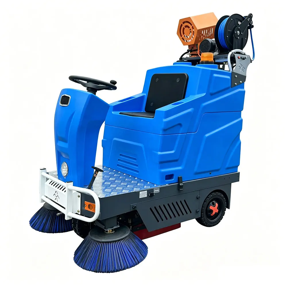 Electric Ride-On Street Sweeper for Streets Roads Factories Warehouses Workshops - Sweeping Machine excluding Freight