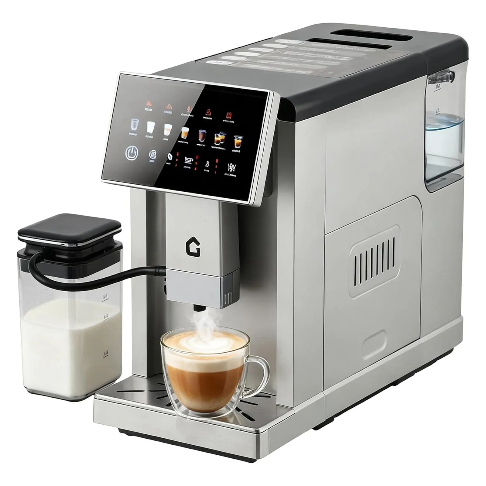 

3rd-Gen Touchscreen Espresso Coffee Machine w/ Auto Milk Frother & Burr Grinder