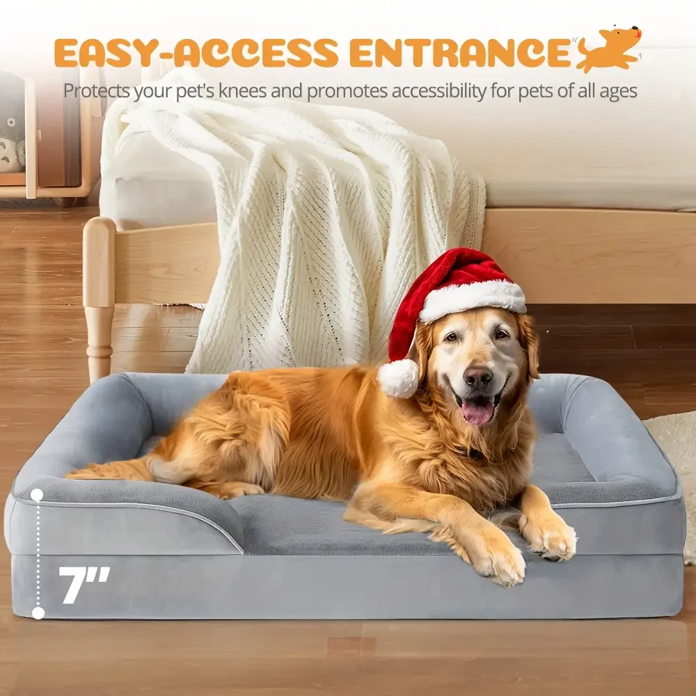 

【Новая утолщенная будка для собак】 Очень большая будка для животных, легко чистящаяся, подходит для всех сезонов, разборная и моющаяся.