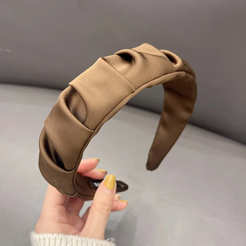 Solid Fabric Wide Headbands For Women Girls Fashion Elegant Hairband Female Hair bands Hoop Headwear Hair Accessories