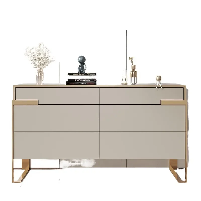 

Italian light luxury drawer cabinet bedroom storage cabinet partition entrance