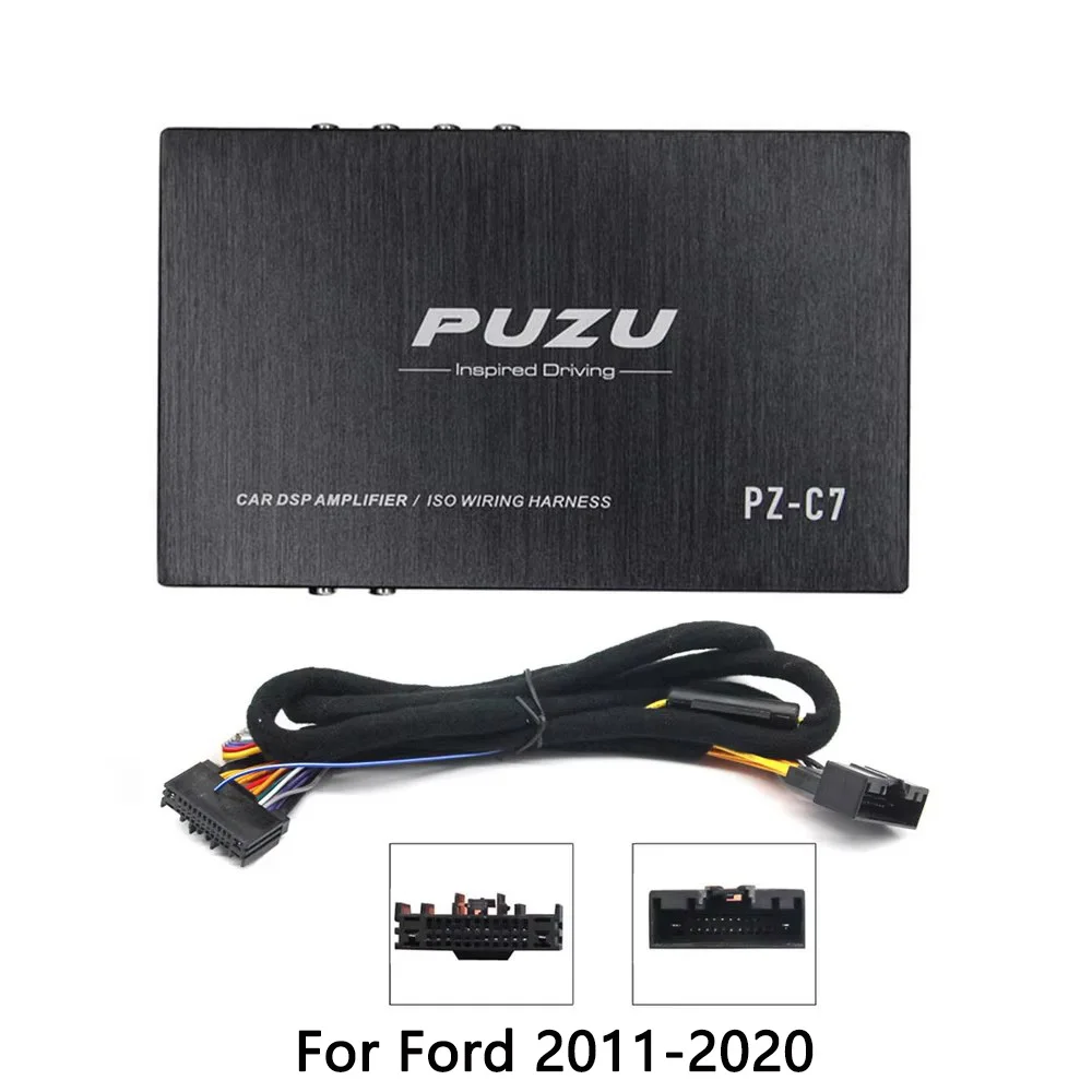 PUZU PZ-C7 kabelboom 4X150 W Auto DSP Versterker Autoradio Geluid Upgrade Digitale Audio Signaal Processor Voor Hyundai VOLKSWAGEN