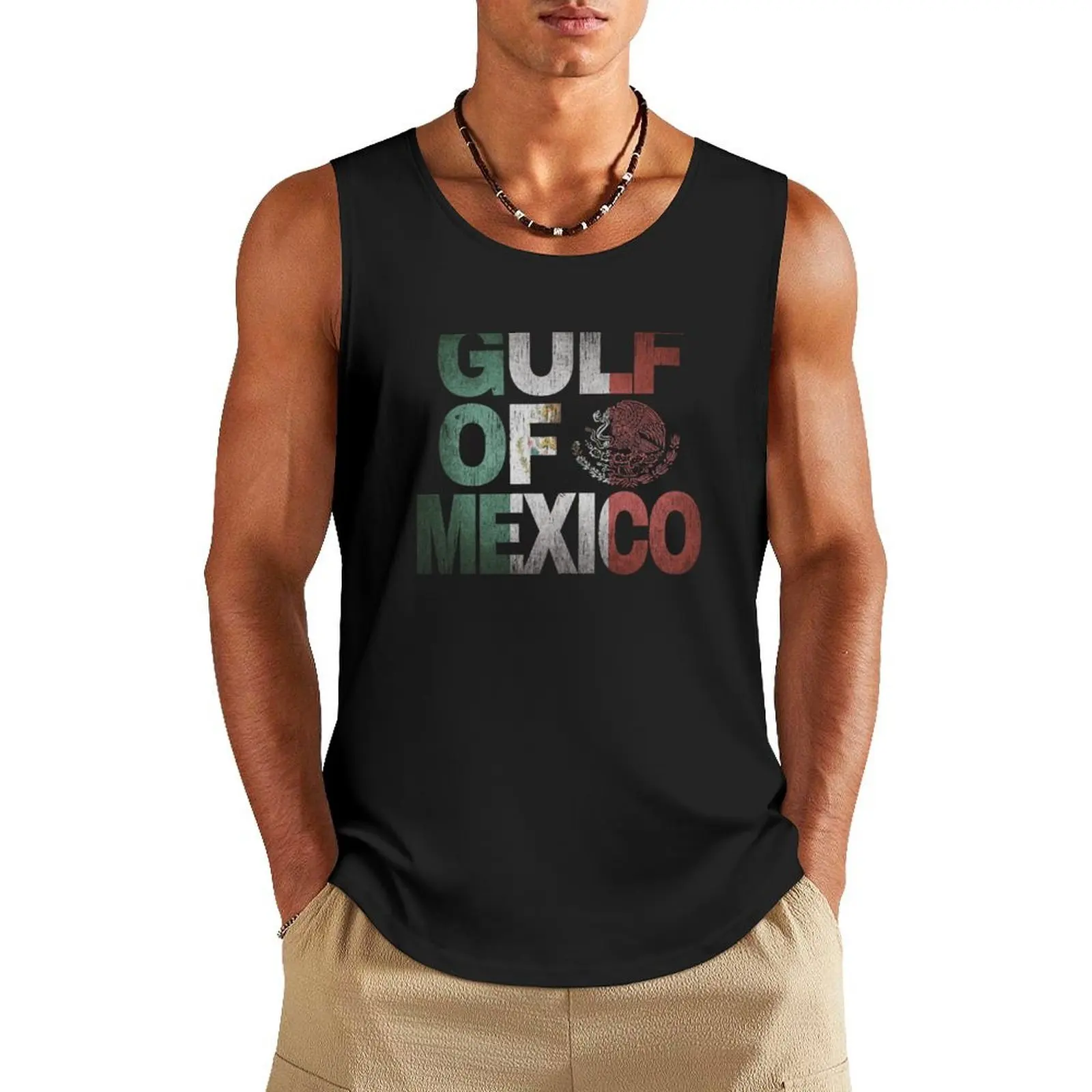 

Gulf Of Mexico. vintage. #2 Tank Top bodybuilding t shirt T-shirt male gym top
