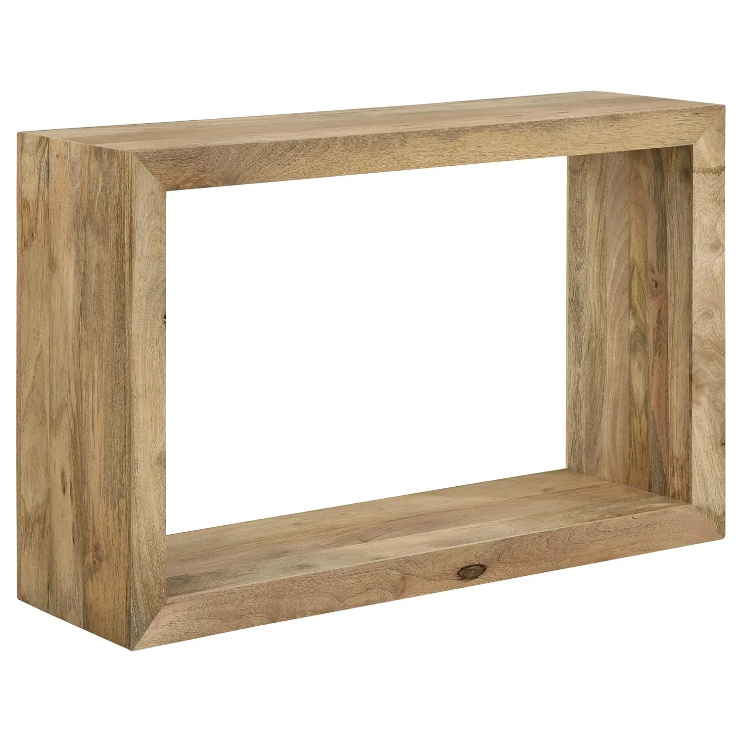 

Solid Wood - 46-Inch Rectangular Console Table from Mango Wood with Open-Frame, Customized