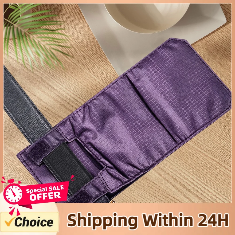 Nylon Mini Wallet Waterproof Anti-Theft Waist Pouch Large Capacity Hidden Passport Holder Bag for Credit Cards ID Cash Passports