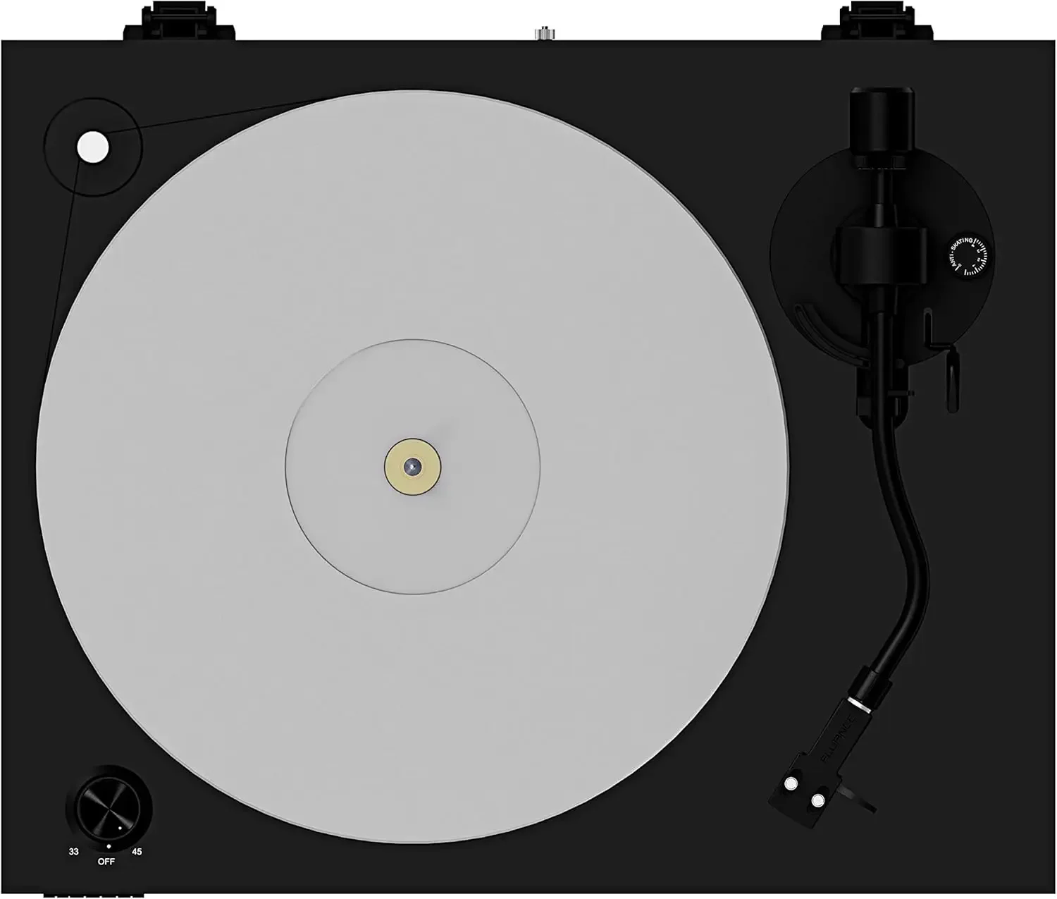 قرص دوار RT85 مع خرطوشة Ortofon، طبق أكريليك، وعزل الاهتزاز - مشغل تسجيلات فينيل عالي الدقة