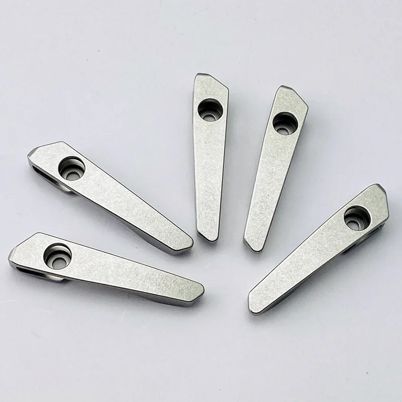 1PCS Folding Knife Back Clip Titanium Alloy CNC Pocket  Waist  Clip For Strider SNG/SMF Knife Clamp