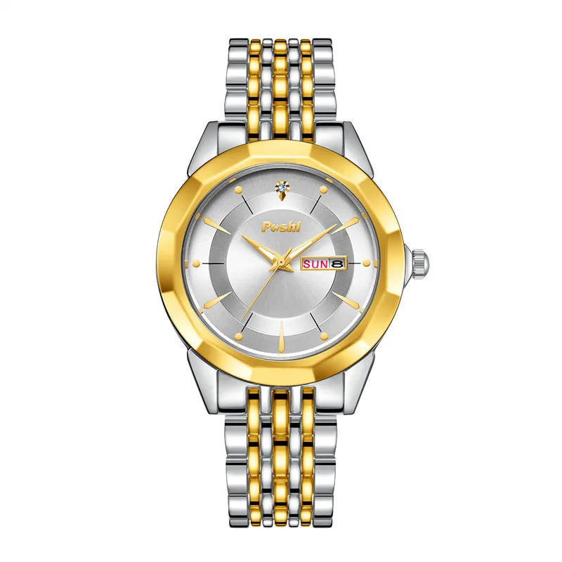 Business Casual Steel Quartz Watch for Men Stainless Steel Fashion Man Wristwatch Waterproof Men's Quartz Watches reloj hombre