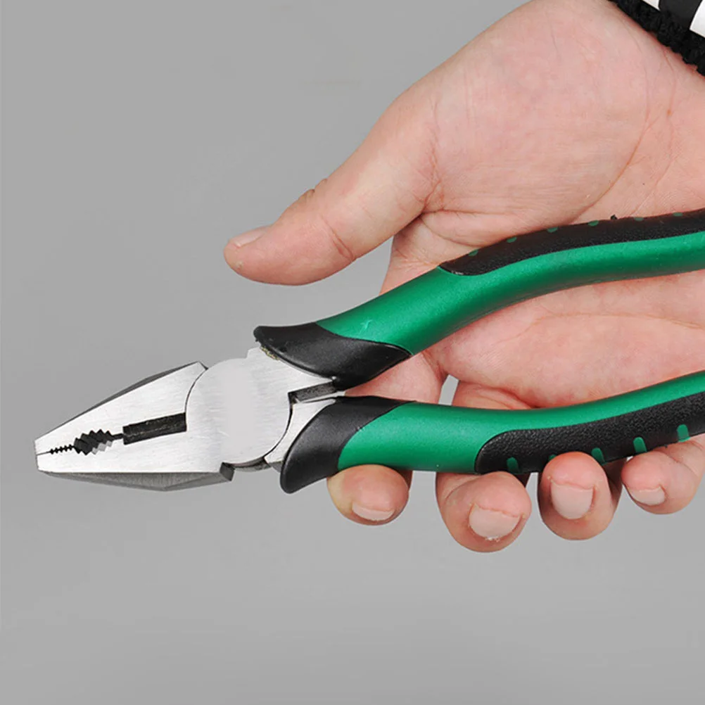 

1pc Steel Pliers Heavy Duty Wire Cutter Multi Functional Vise Household Tool Long Nose Pliers Slim Head Extended Handle
