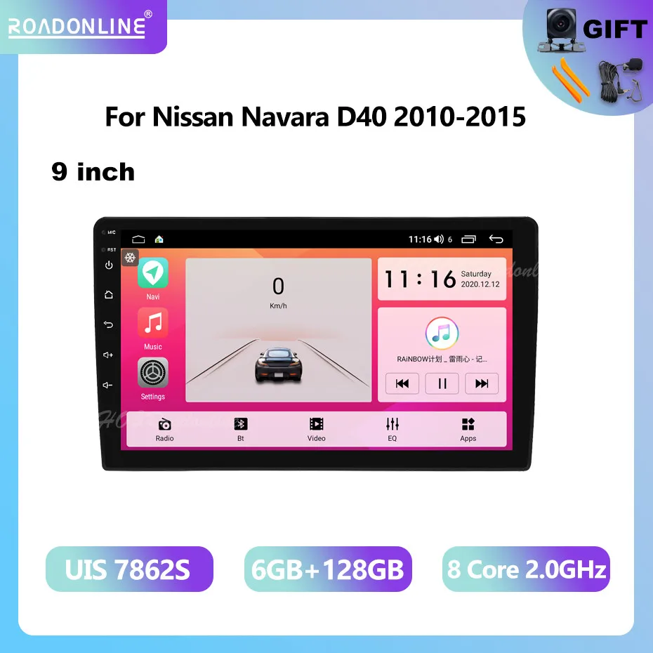 Android audio Für Nissan Navara D40/Pathfinder R51 2008-2015 8 + 256 auto intelligente systeme drahtlose carplay multimedia-player