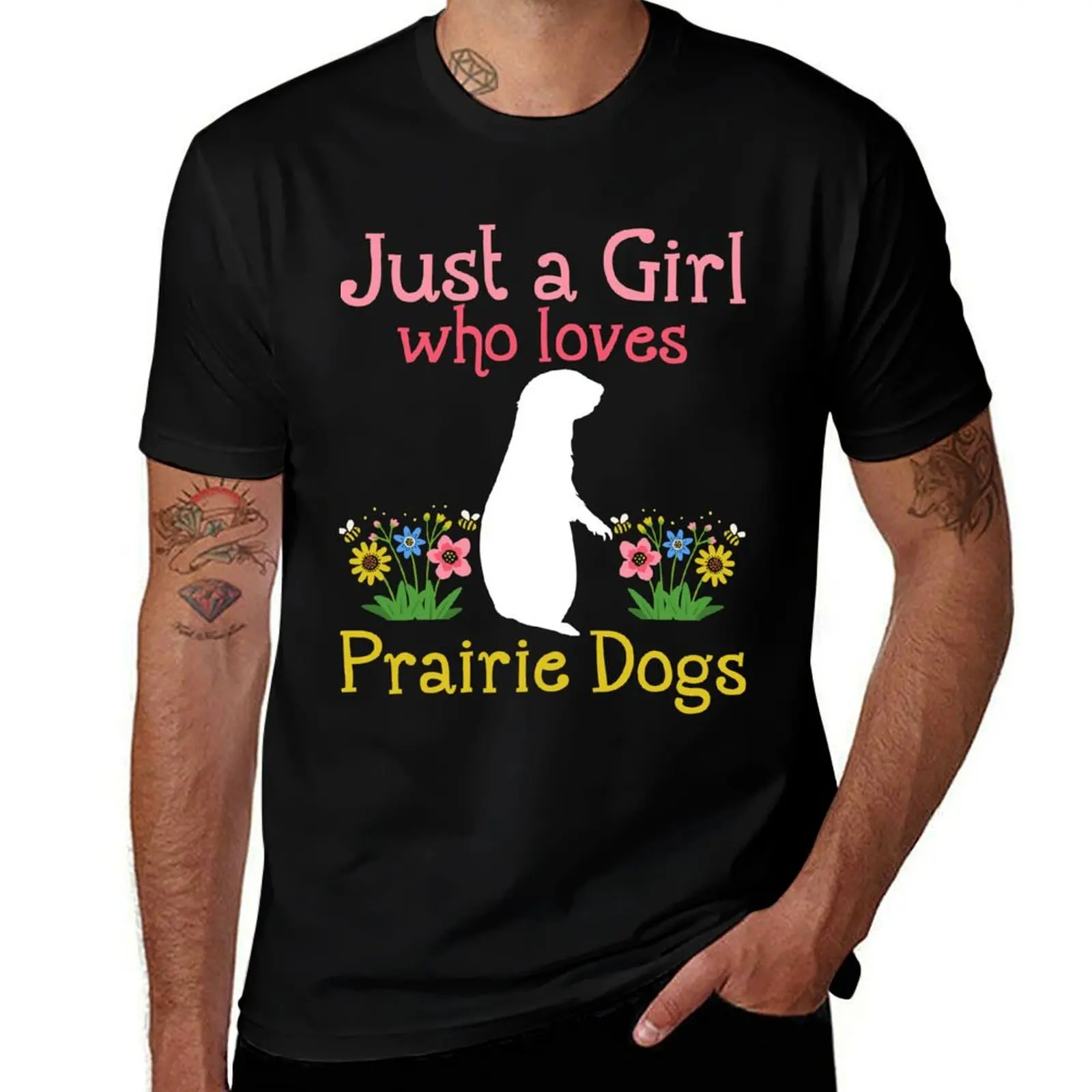 

Prairie Dogs Prairie Dog Lover Rodent T-Shirt man t shirt cotton anime t shirts for man T-Shirt