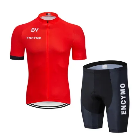 

2023new Red Bicycle Team Short Sleeve Maillot Ciclismo Men's Cycling Jersey Summer Breathable Clothing Sets