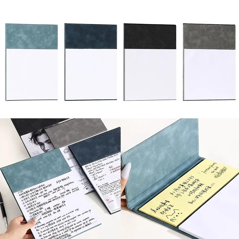 

High Quality Suede File Folder A4 With Sticky Notes Writing Pad Clipboard School Students