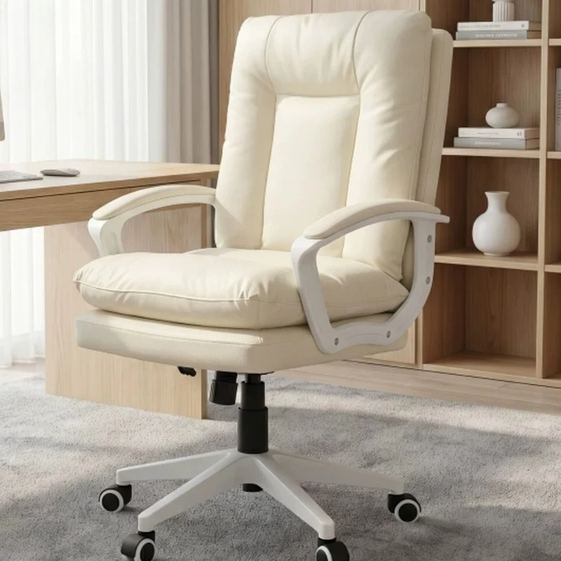 Swivel Comfy High Back Office Chair Ergonomic Lounge Mobile Office Chair Living Room Computer Chaise Bureau Office Furniture