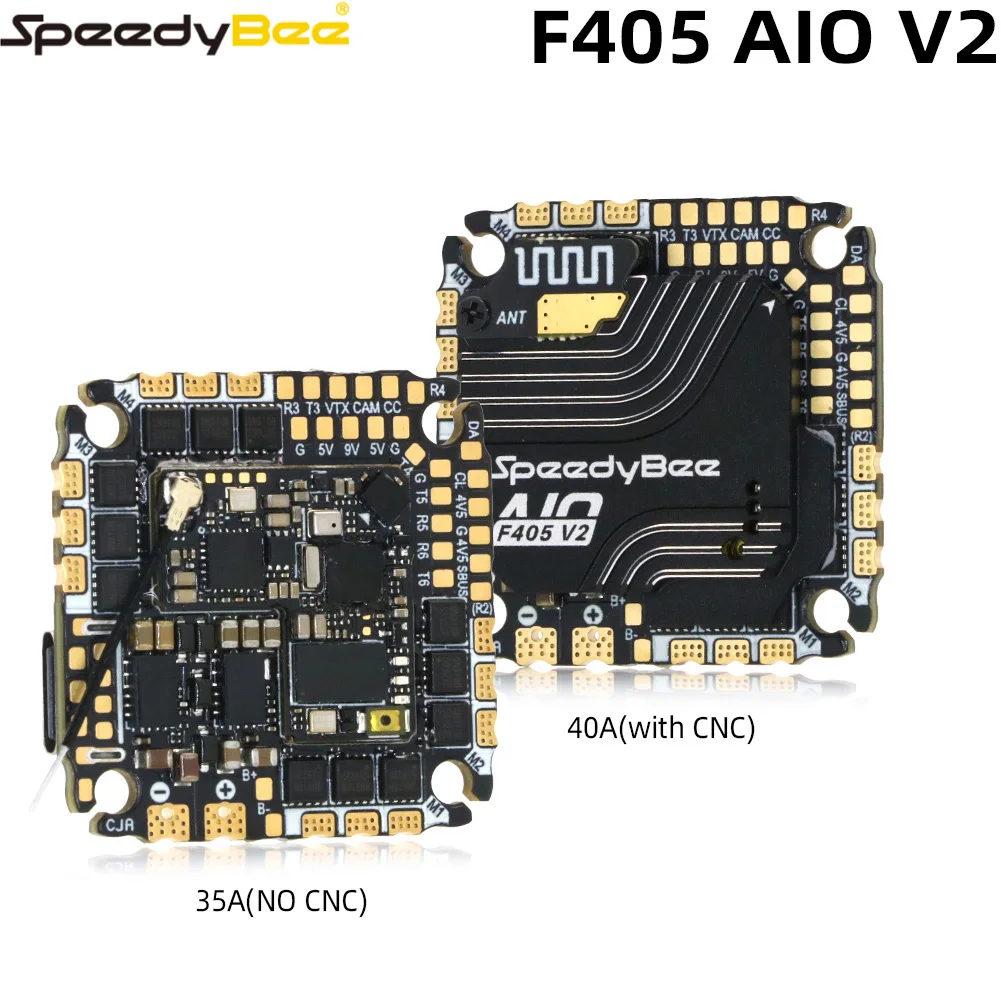 

SpeedyBee F405 AIO V2 35A 40A Blue-jay 25.5x25.5 3-6S Flight Control and ESC Integrated Model Aircraft Controller