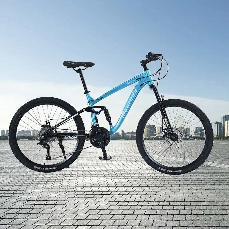 

-For 26*17 Inch Carbon Steel Full Shocking Absorption Frame Disc Brake Bicycle Mountain Bikes
