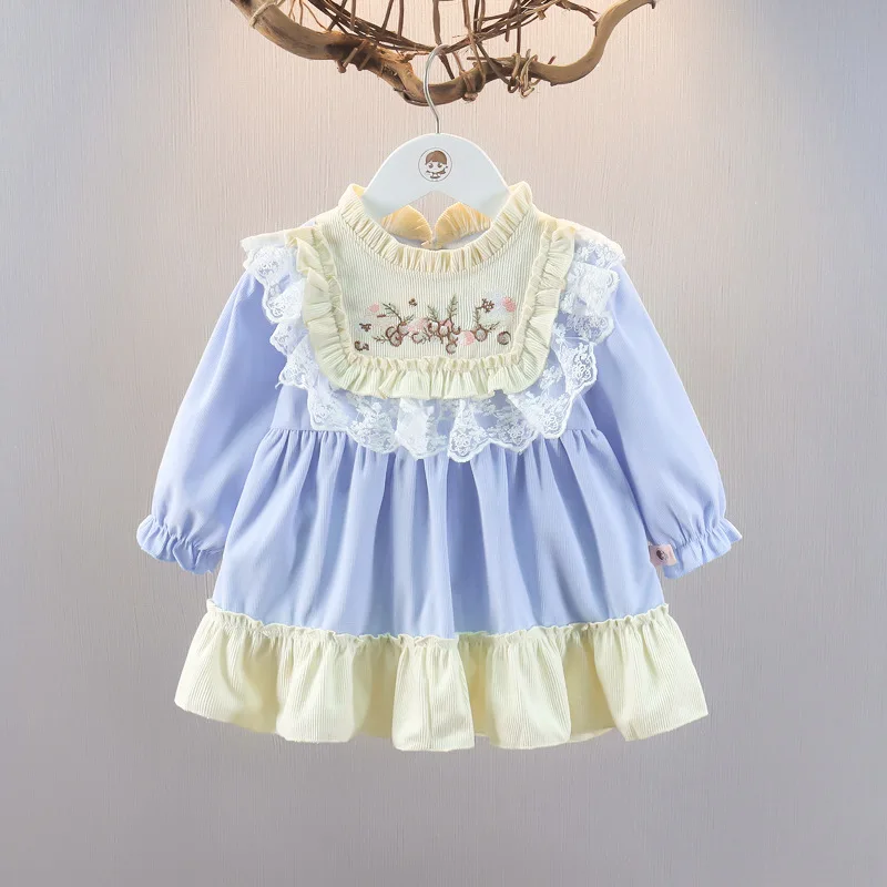 Girls Princess Dresses Spring Summer 2024 Children Cotton Party Dress For Baby Birthday Clothes Toddler Costume Kids Dress 3 4Y