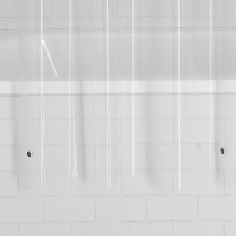 Forro de chuveiro PEVA leve HOME, transparente