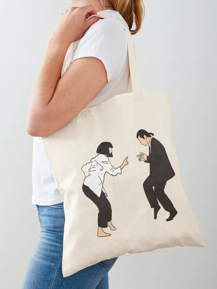 

Pulp Fiction Dancing Scene Transparent Tote Bag tote women bags men Cloth canvas