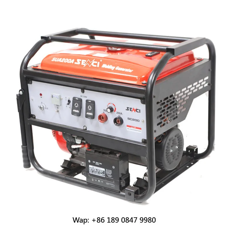 【Hot】 Welding Generator Gas-oline DC 200A 5000W Welder Machine