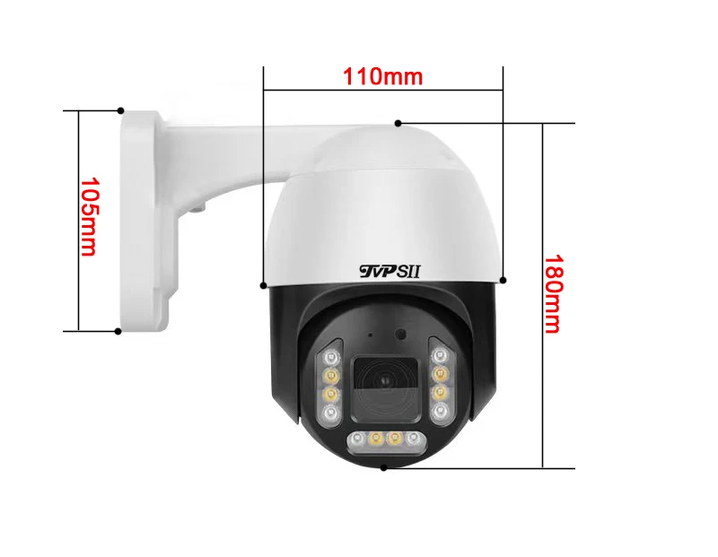 Xmeye ICsee 얼굴 감지 자동 추적 크루즈 풀 컬러, 오디오 회전 AI 알람, POE PTZ IP 보안 카메라, H.265, 8MP, 4K, 5X 줌