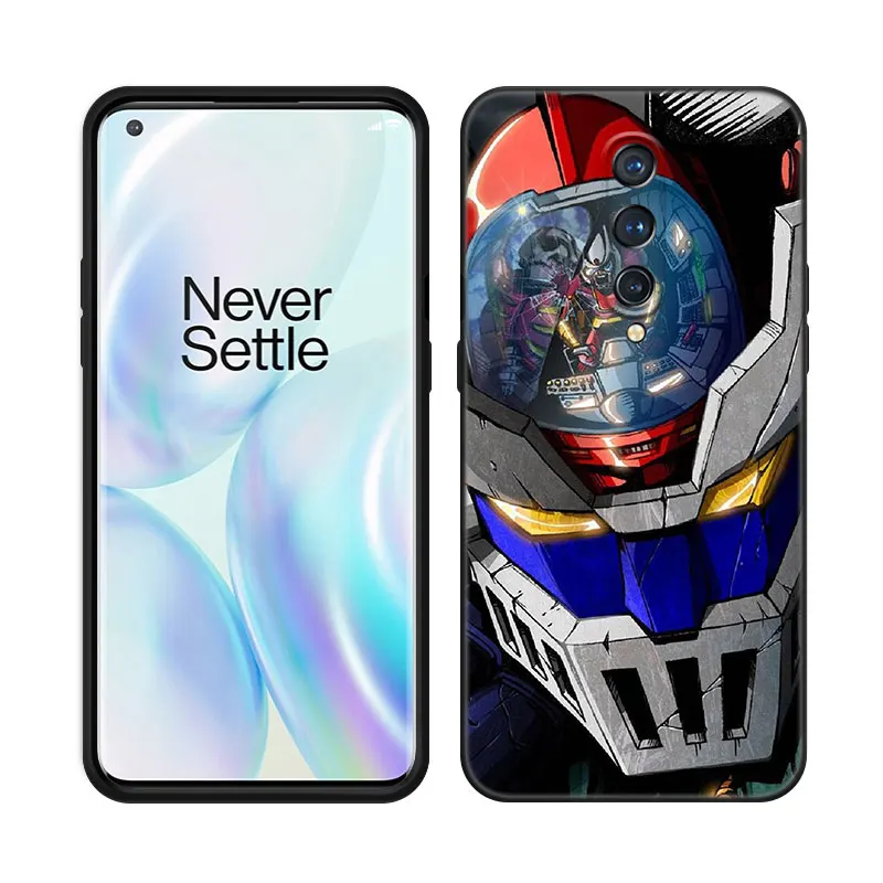 Anime Mazinger Z Phone Case For OnePlus 9 10 ACE 2V Pro 9RT 10T 10R 11R Nord CE 2 3 Lite N10 N20 N30 5G Black Silicone Cover