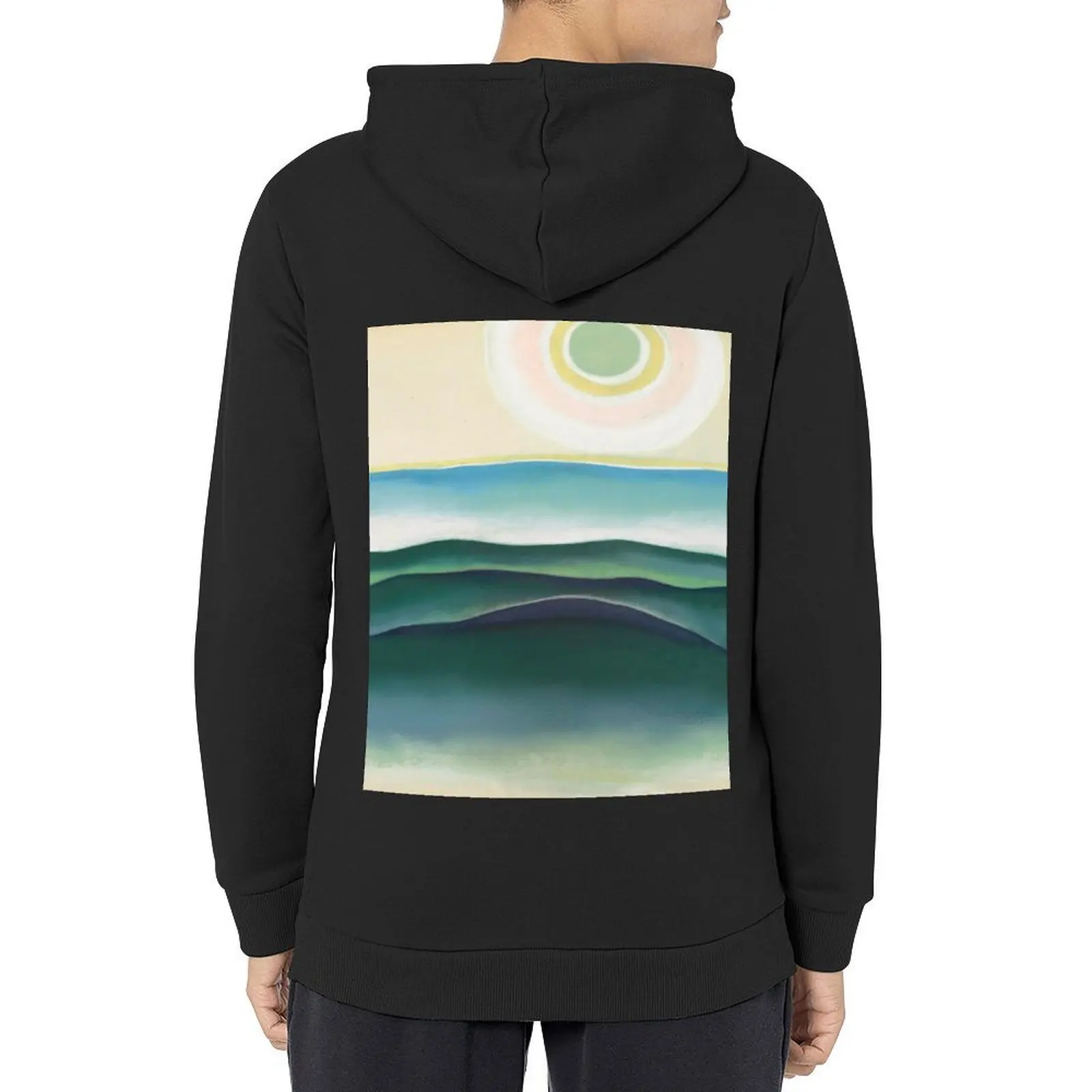 

Georgia O'Keeffe Sun, Water, Maine Hoodie winter clothes hooded shirt blouse men wear hoodie oversize