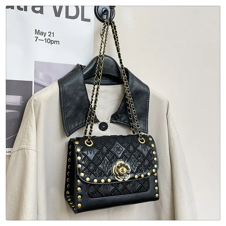 2026 New Arrival Women's Underarm Bag Vintage High-end Niche Light Luxury Crossbody Bag