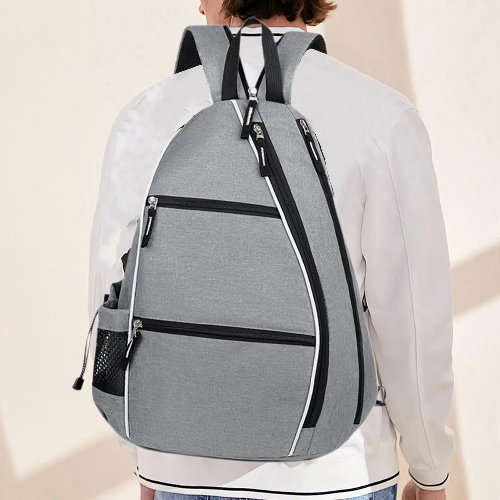 

Pickleball Backpack Tennis Racket Bag Tennis Crossbody Backpack Casual Ball Large Portable Waterproof Pickleball Paddle Bag