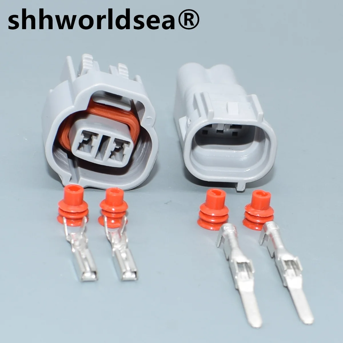 

shhworldsea 2 pin way male female auto connector fog Light lamp socket reverse radar plug for Baojun Toyota RAV4 6189-0031