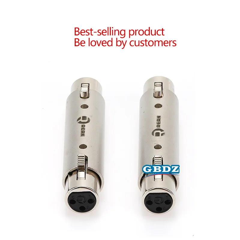 3-Pin XLR Buchse auf Buchse mit Verriegelung Metall XLR-Koppler-Adapter Stecker auf Stecker Audio-Konverter Symmetrischer Signalverbinder – Detail 6