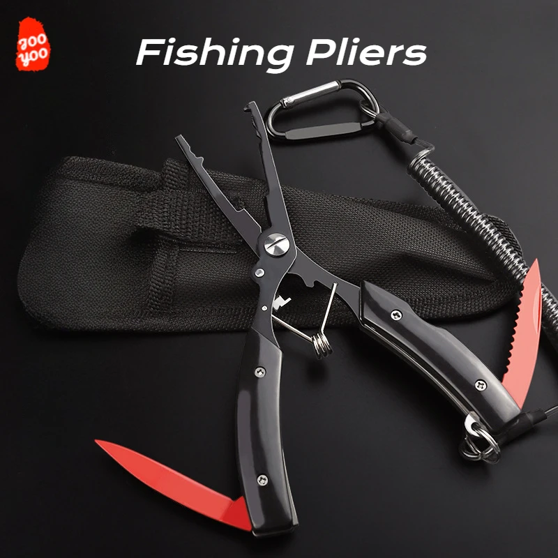 Alicates de pesca multifunción con abreanillas y cortalíneas - imagen 2
