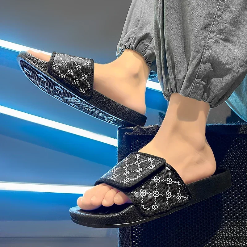 Slippers for Men Worn Externally Trendy Flip Flops Bathroom Non-skid Indoor and Home Sandals for Men Women Couple Shoes Summer