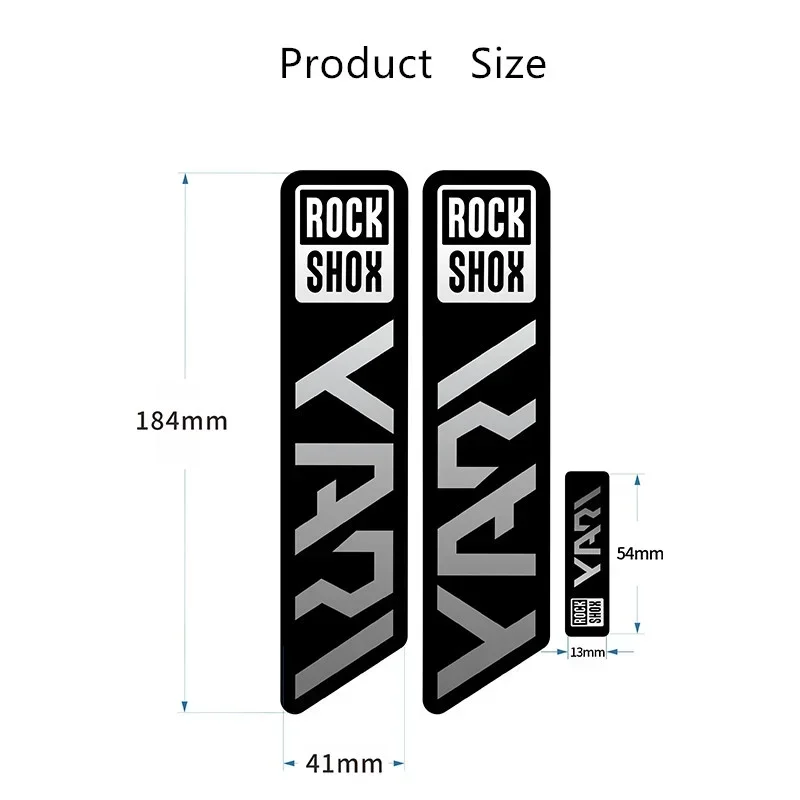 1PC 2021 YARI Fork Sticker Waterproof Vinyl Decal for ROCKSHOX MTB Mountain Bike Front Fork Decor