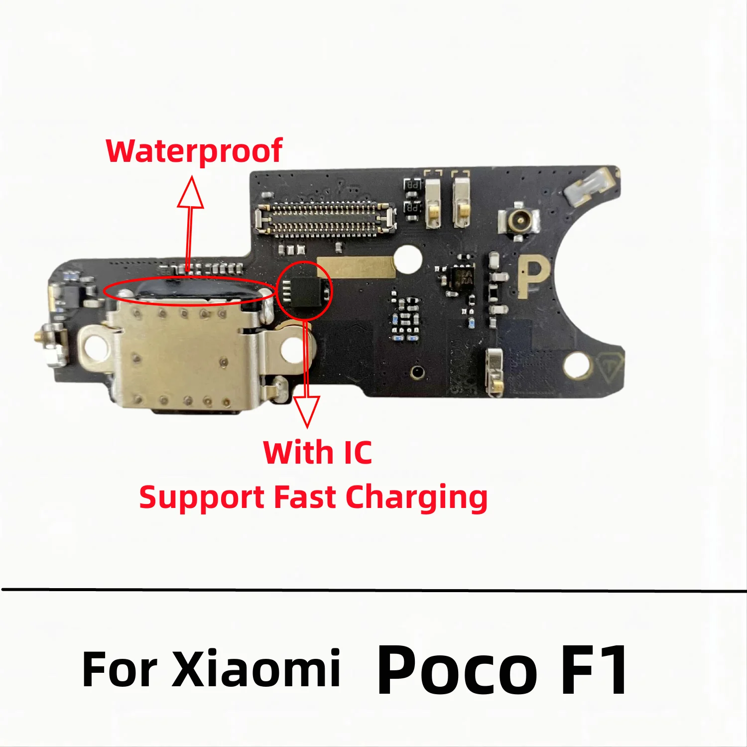 20 Pcs/Lot USB Charger Dock Flex Cable Connector Board Charging Port Replacement Parts For Xiaomi Poco F1