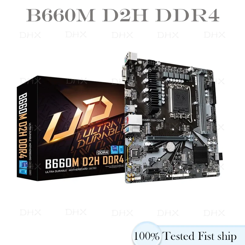 Intel 2.5GbE Gaming For Gigabyte B660M D2H DDR4 Motherboard CPU Socket LGA1700 100% Tested Fully Work be shipp quickly DH