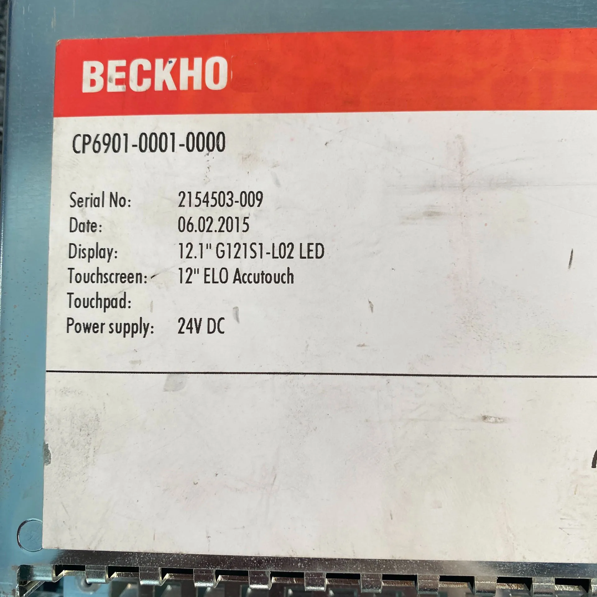 CP6901-0001-0000 Touch Panel for Beckhoff CP6901-0001-0000