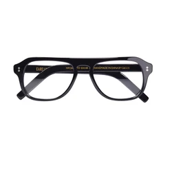 Kingsmen Eyeglasses Frame for Men Vintage Pilot Keyhole Acetate Optical Eyewear Trendy Crystal Honey Prescritption Spectacles