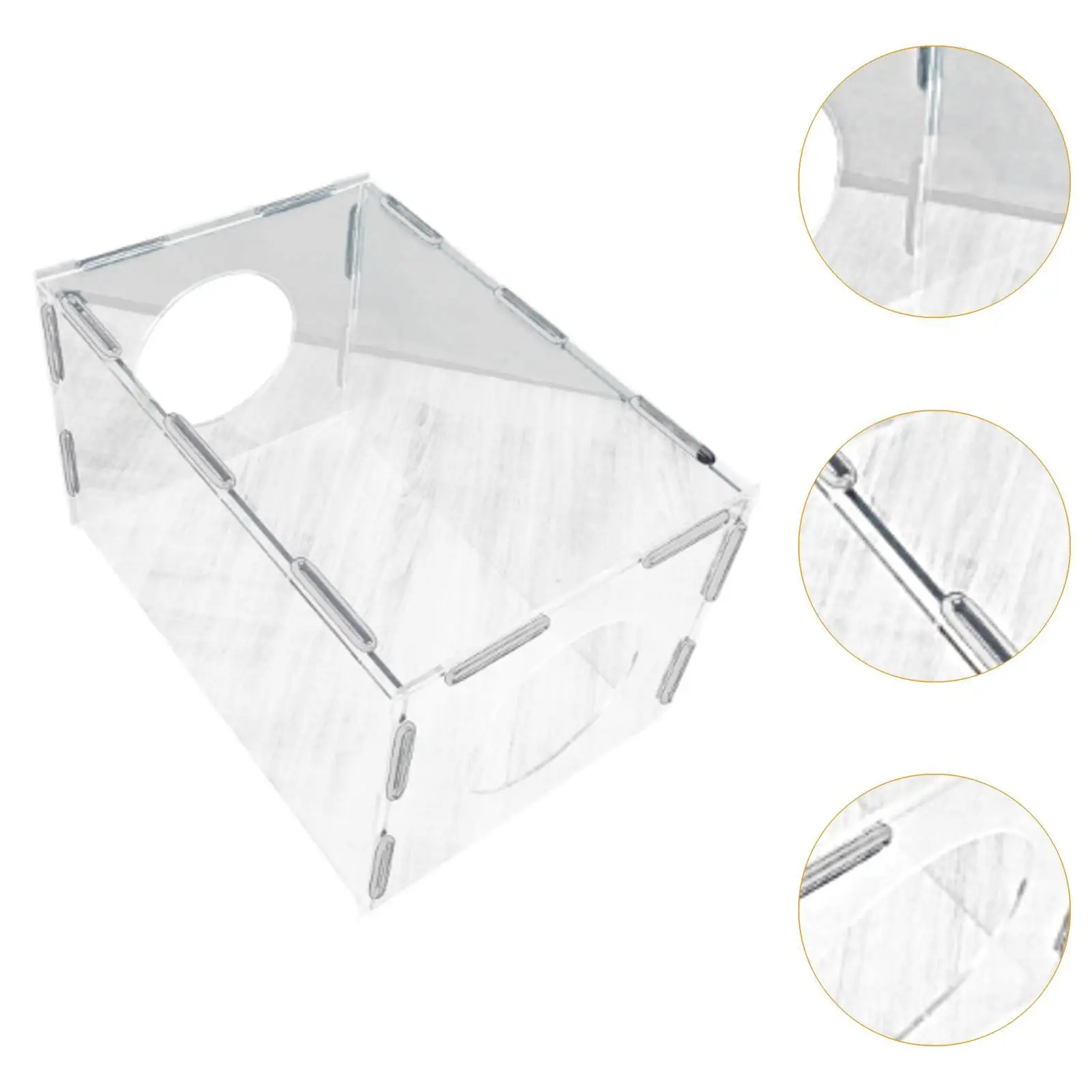 Acrylic Grinding Dust Box Protection Multifunctional DIY Projects for Buffing Polishing Work Wood Carving Sanding DIY Enthusiast