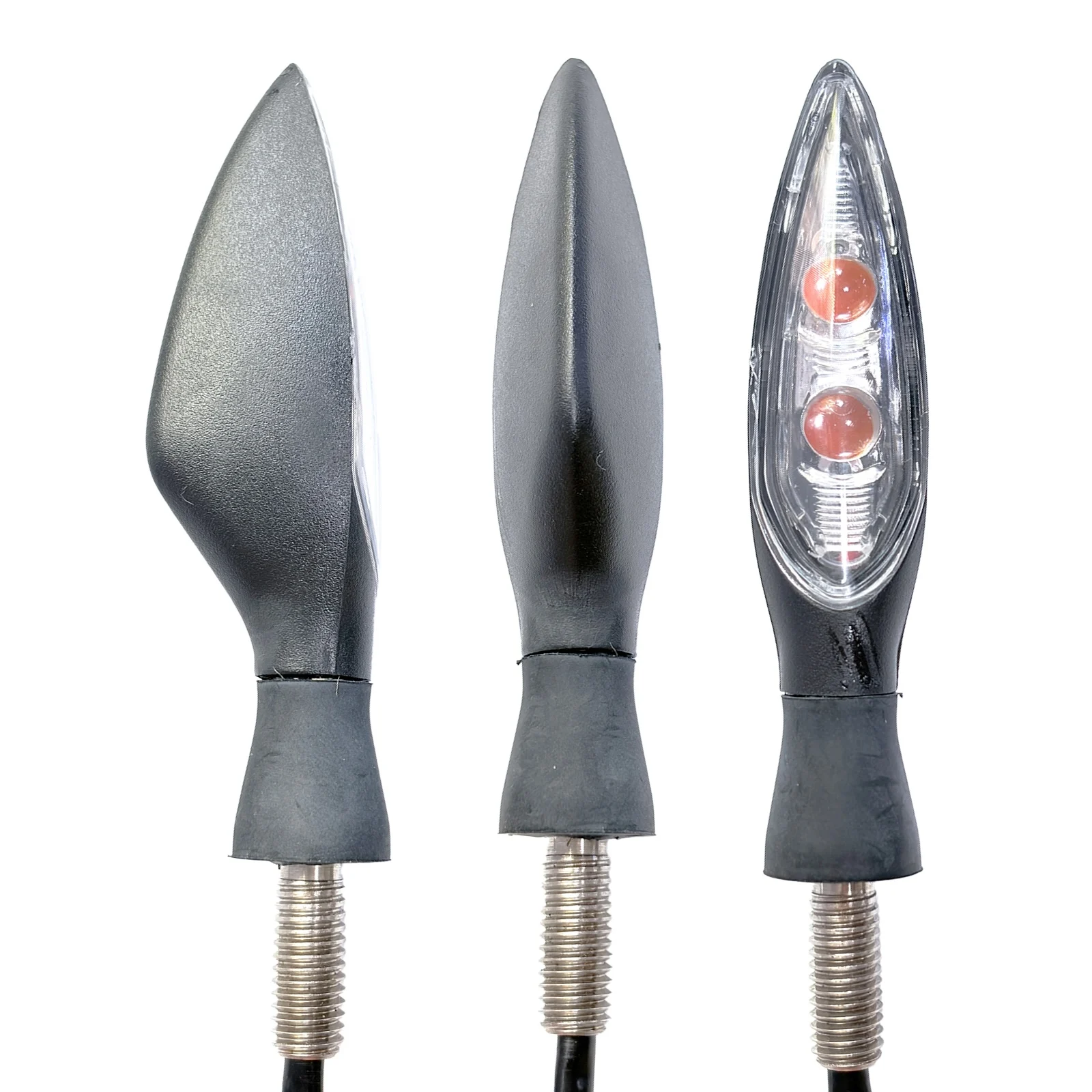 

Светодиодные указатели поворота для мотоцикла, водостойкий янтарный мигающий индикатор, 3-светодиодные мигалки, аксессуары для передних и задних фонарей для мотоцикла